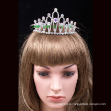 Atacado Moda Coroa Rhinestones Clear Tiara Para Bridal